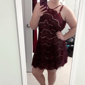 Lace homecoming dress